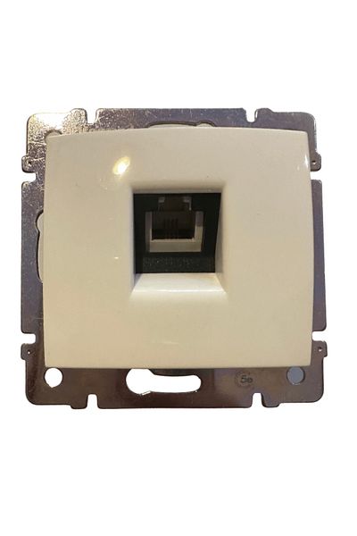 Legrand فالينا774438 مقبس هاتف فردي RJ11 باللون الأبيض (الإطار متضمن) (3 قطع)