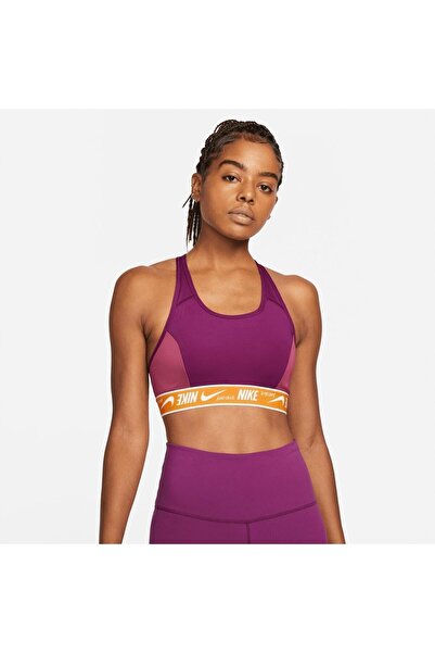 Nike Dri-FIT Swoosh Logo Kadın Pembe Bra
