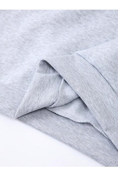 MOONBULL Unisex mikina v šedé barvě s potiskem Miami