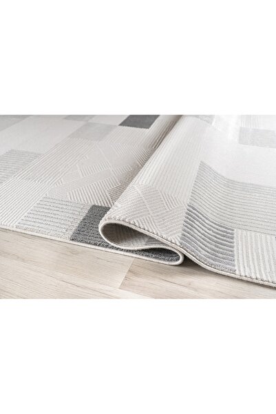 Almoss SENTO 2336G KREM-GRİ AKRİLİK MAKİNE HALISI