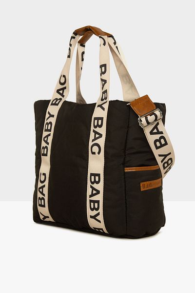 Bagmori Black Baby Bag Column Inflatable Mother Baby Bag M000008046