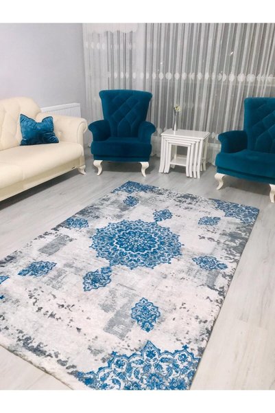 Miray Tekstil Lastikli Dekoratif Halı Örtüsü