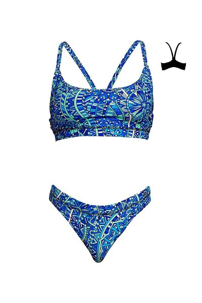 FUNKİTA Funkita Blues Festival Bikini Set, Bottom, Top Set Women's Bikini