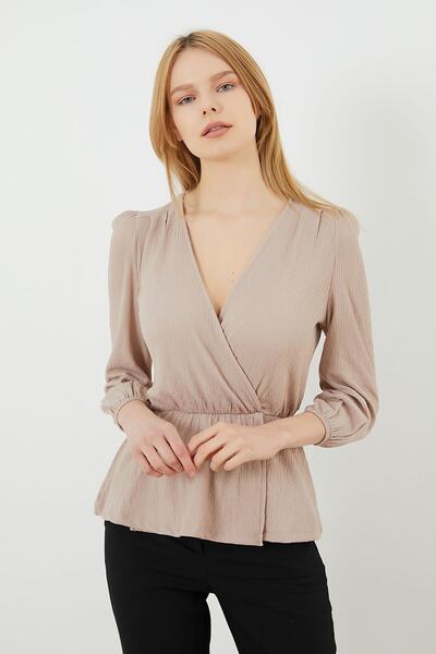 PAULMARK Bluză cu mânecă cu volan