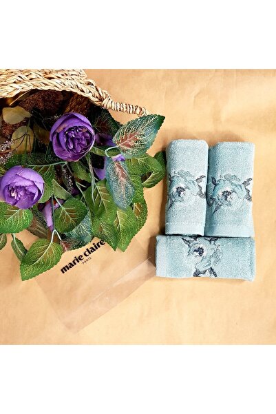 Le Atölye Paris Micro Fiorella 3-пакет рушників для рук, зелений