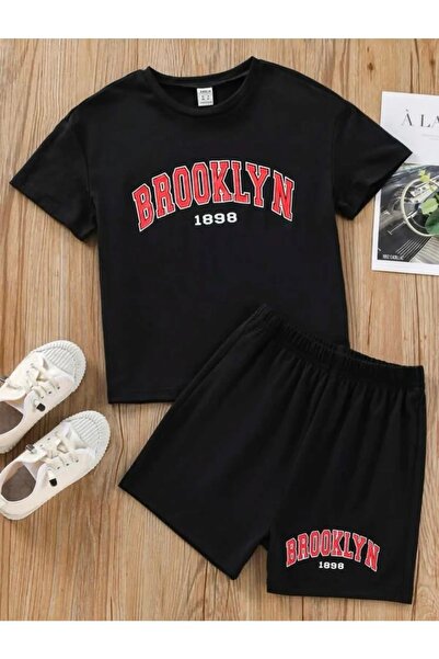 Revasser Unisex Boys/Girls Brooklyn Special printed χτενισμένο βαμβακερό μπλο...