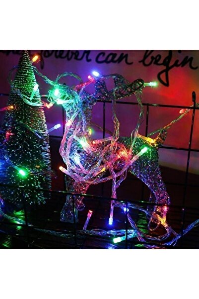 SULED Sl-1030 Rgb Renkli Işık Pirinç 10 Metre 100'lü Led Yılbaşı Ağaç Işık 8 Fonksiyonlu Dekoratif Led