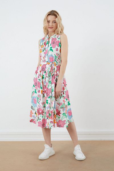 PAULMARK Sleeveless Patterned Dress