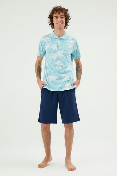 Eros 30250 Palm Tree Print Shorts Set
