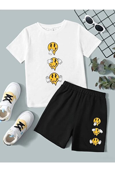 Revasser Unisex Boys/Girls Note Hear Special printed χτενισμένο βαμβακερό μπλ...