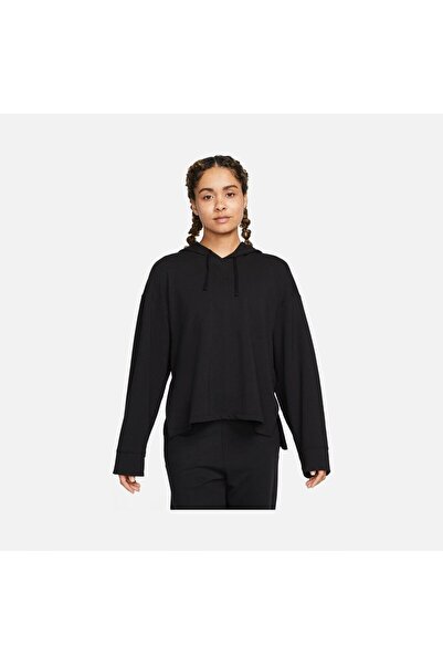 Nike Yoga Dri-Fit Fleece Training Hoodie Kadın Sweatshirt DM7033-010