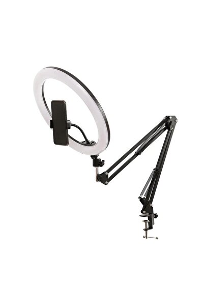 SMAYLİNG Esnek Masaüstü Sıkıştırmalı Tiktoker Ring Light Makeup Led Selfie Ya...