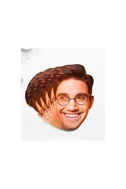 gifttime Kişiye Özel Bekarlığa Veda Eğlenceli Damat Yüz Maskesi - 5 Adet