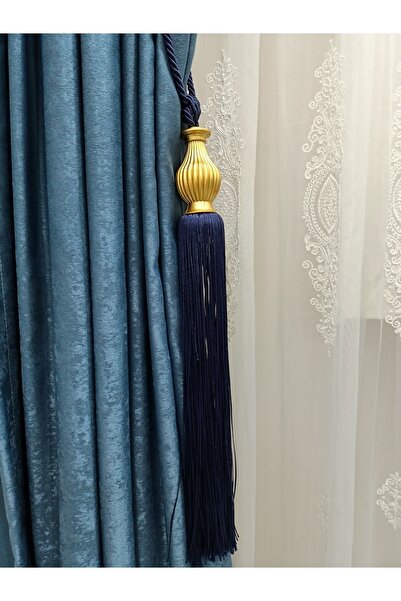 MGEHOME Fon Perde Tavan Bağlama Püsküllü Braçol 1 Adet