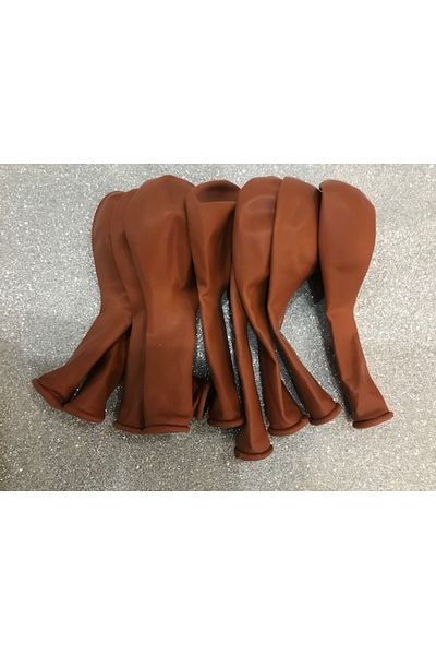 Deniz Party Store Burnt Orange Retro Latex Balloon 10 Pieces