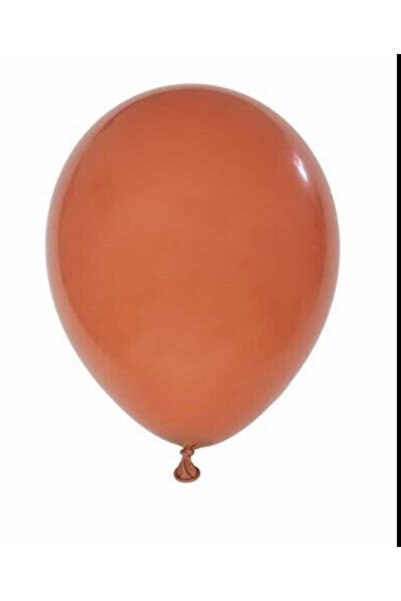 Deniz Party Store Burnt Orange Retro Latex Balloon 10 Pieces