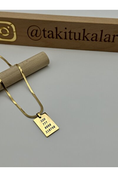 TAKITUKALAR Çelik sayı sekanslı kolye