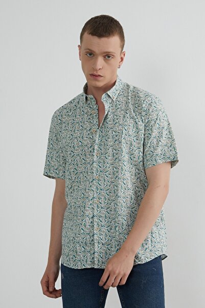 PAULMARK Patterned Short Sleeve Shirt