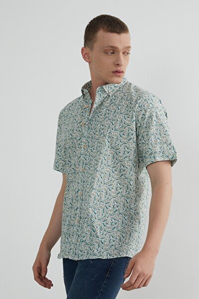 PAULMARK Patterned Short Sleeve Shirt