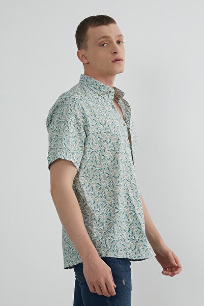 PAULMARK Patterned Short Sleeve Shirt