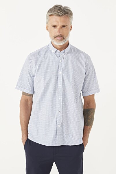 PAULMARK Κοντομάνικο πουκάμισο με σχέδια