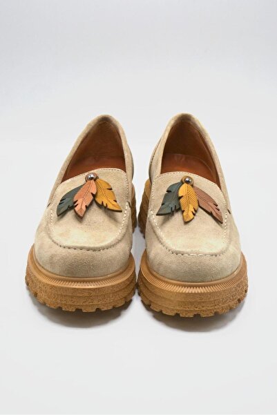 Venüs VENÜS 2311304 TOPUKLU KALIN TABAN LOAFER DERİ KADIN AYAKKABI