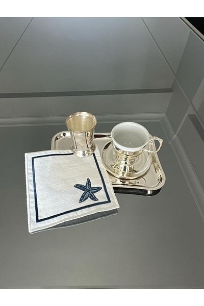 LİNDA MİA Șervețele de cocktail cu model STELE DE MARE 6 BUC