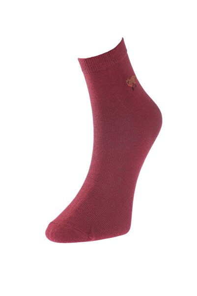 Trendyol Collection Többszínű 3 csomag pamut állati hímzés kötött zokni THMAW24CO00010