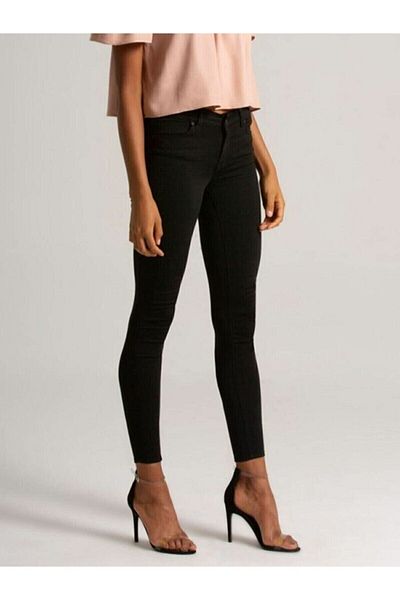 Trn JNS Pantaloni denim skinny blue Ikon negri (SYSBLACK)