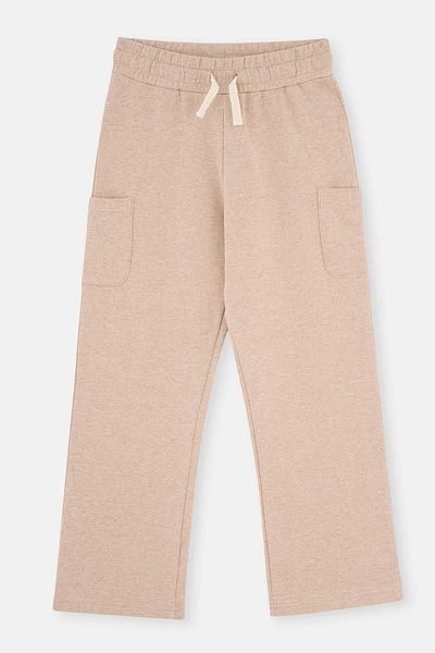 Dagi Pantaloni maro din bumbac local de culoare naturală