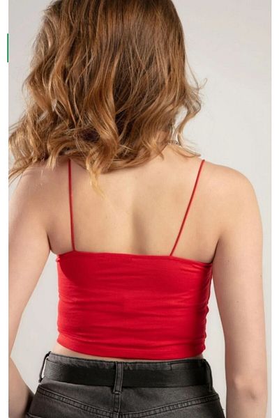 Lion Collection Crop Bustier with Rope Strap