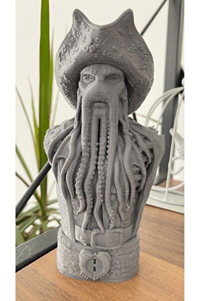 Root Made Davy Jones Figür Karayip Korsanları Uçan Hollandalı Büstü 15cm