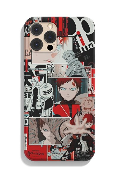 Modiwa Design Apple Iphone Uyumlu Naruto Shippuden Gaara Siyah Kaba Baskılı A...