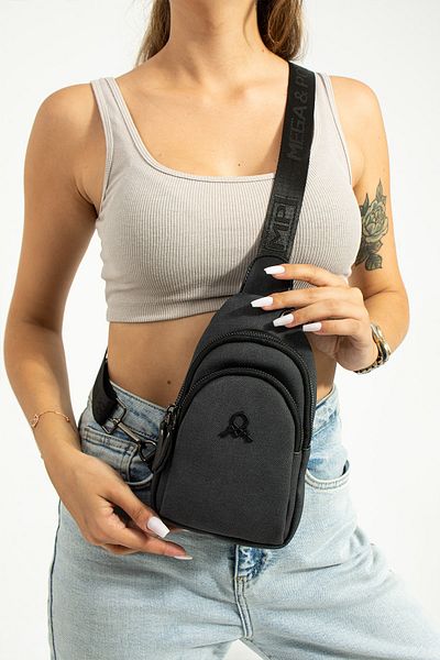 MEGA ÇANTA GEANT DE BODY BĂRBAȚI UNISEX NEGRU
