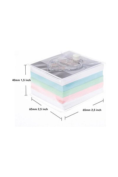 Miniso Vuki Glitter and Watery Cat Cube Memo Pad - Vuki's Cheerful Notes