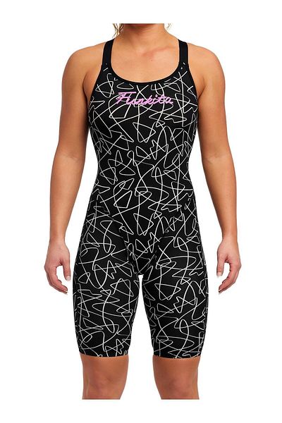 FUNKİTA Funkita Fast Legs Texta Mess Women's Racing Swimsuit (Entry Level)