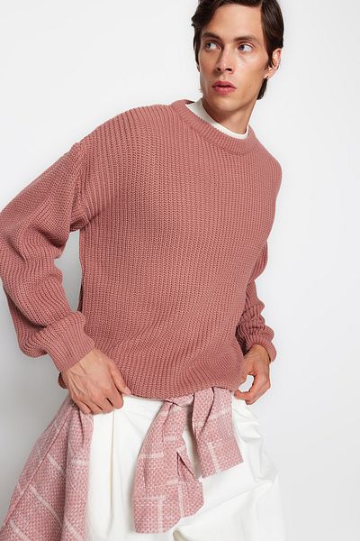 Dark pink sweater mens clearance