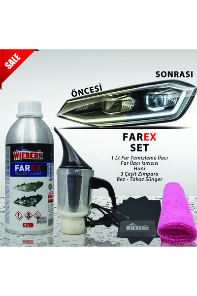 WİEBERR FAREX Far Temizleme Seti - FAREX Far Bakım Seti