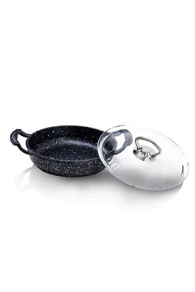 OMS 4 Piece Cast Iron Granite Pan Set 3286 Black