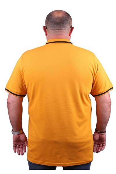 Starbattal Polo Neck Large Size T-Shirt - Casual 23419 MUSTARD