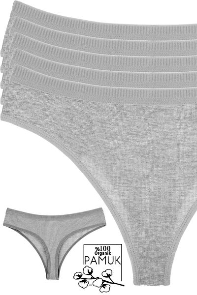 Humaone Pack of 5 Single Color Thong