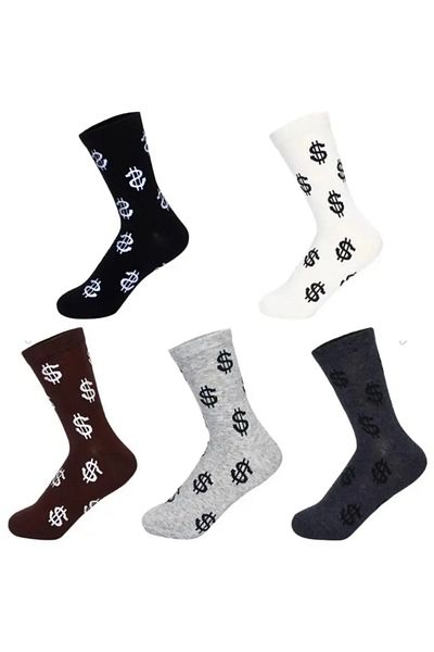 socksbox 5 ζευγάρια Unisex κάλτσες με πολύχρωμα σχέδια