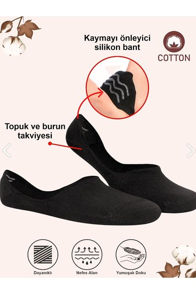 socksbox 6 perechi de șosete flexibile de balerină din silicon fără sudură