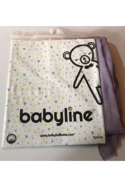 Babyline Bebek Kalp Desen Baskılı Müslin Battaniye Örtüsü