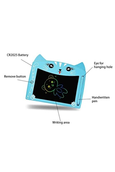 Concord CWT-8CAT Kedi Figürlü Grafik Tablet 8.5 inç LCD Yazma Ekranı