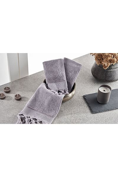 Marie Claire Terra 3-Piece Hand Towel Set Lilac Mc062606