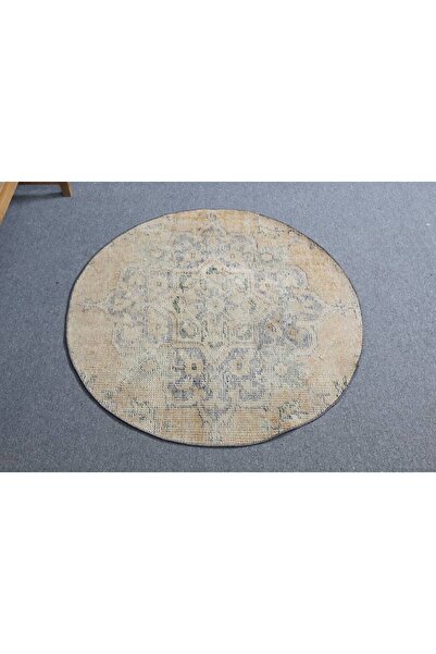 Kayra Export El Dokuma Halı, Oryantal Halı, Vintage Türk Halı, 103x103 Cm Yuv...