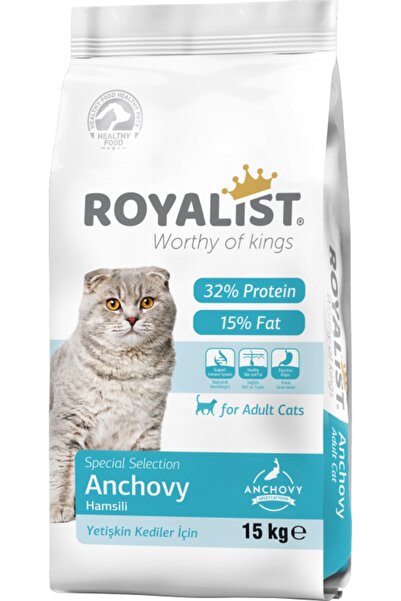 Royalist Hamsili Kedi Maması 15 Kg