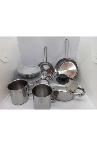 BYKARDELEN PORTABLE STAINLESS STEEL CAMPING / PICNIC SET