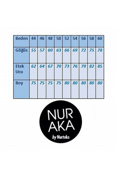 Nur Aka by Nurteks Front Mosaic Pattern Sleeve And Back Royal Large Size Tunic